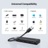UGREEN USB-A 3.2 HUB TO 4*USB-A 3.2 WITH USB-C POWER SUPPLY (GREY)
