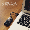 UGREEN USB-A TO 3.5MM EAR&MIC VOLUME CONTROL ADAPTER 15CM (BLACK)