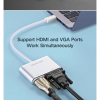 UGREEN USB-C TO HDMI+VGA Converter With PD ALUMINUM CASE