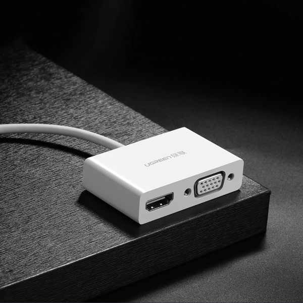 UGREEN USB-C TO HDMI + VGA CONVERTER (WHITE)