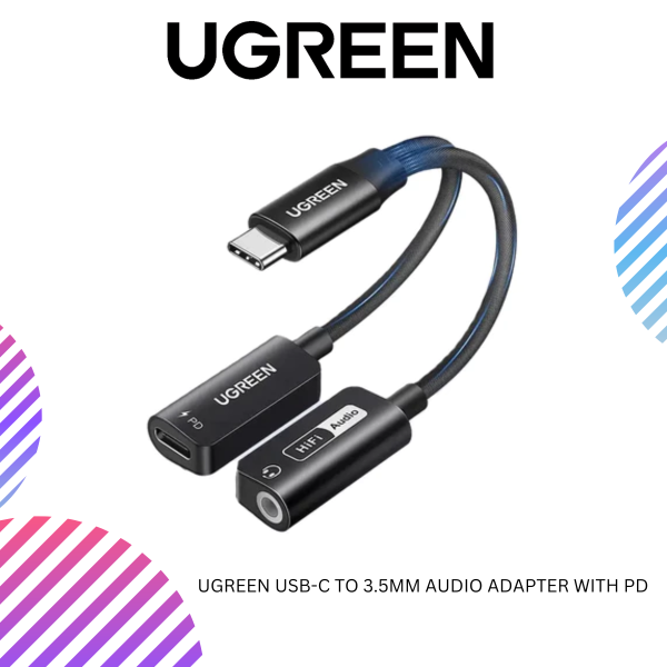 UGREEN USB-C TO 3.5MM AUDIO ADAPTER WITH PD