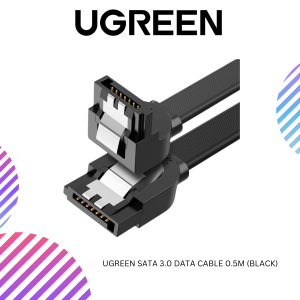 UGREEN SATA 3.0 DATA CABLE 0.5M (BLACK)UGREEN SATA 3.0 DATA CABLE 0.5M (BLACK)