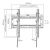 Brateck LP46-46T 37-70 inch Tilt Curved Flat TV Wall Mount (LP46-46T)