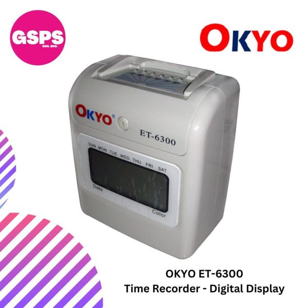 OKYO ET-6300 Time Recorder - Digital Display