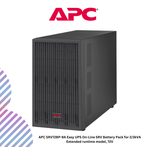 APC SRV72BP-9A Easy UPS On-Line SRV Battery Pack for 2/3kVA Extended runtime model, 72V