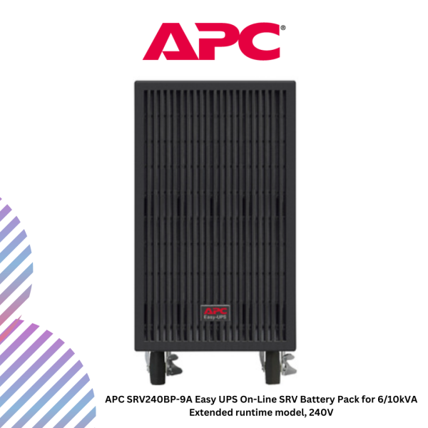 APC SRV240BP-9A Easy UPS On-Line SRV Battery Pack for 6/10kVA Extended runtime model, 240V