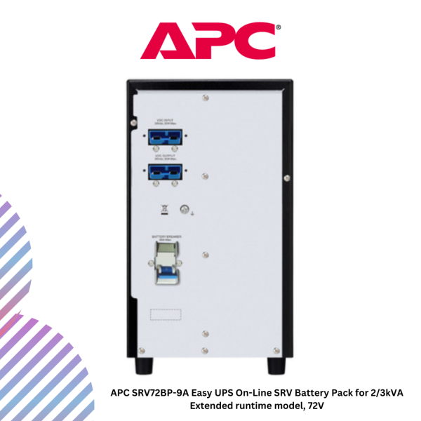 APC SRV72BP-9A Easy UPS On-Line SRV Battery Pack for 2/3kVA Extended runtime model, 72V