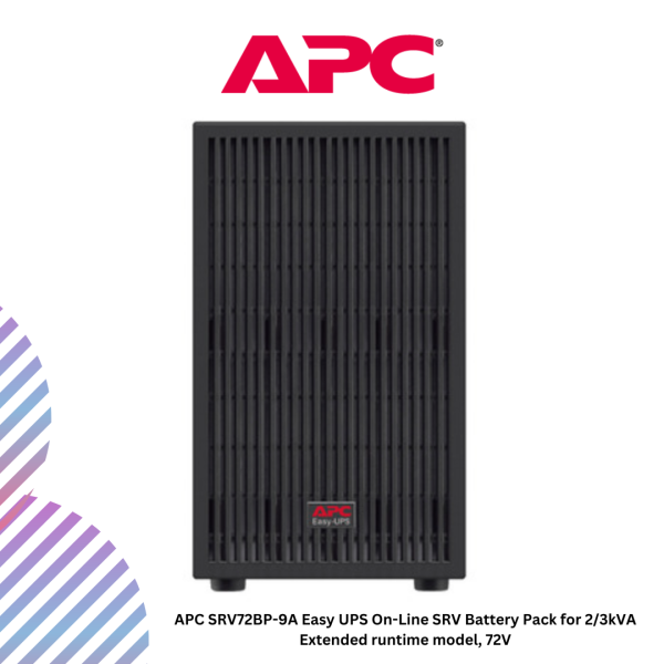 APC SRV72BP-9A Easy UPS On-Line SRV Battery Pack for 2/3kVA Extended runtime model, 72V