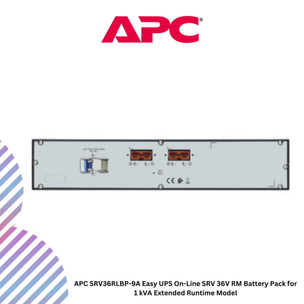 APC SRV36RLBP-9A Easy UPS On-Line SRV 36V RM Battery Pack for 1 kVA Extended Runtime Model