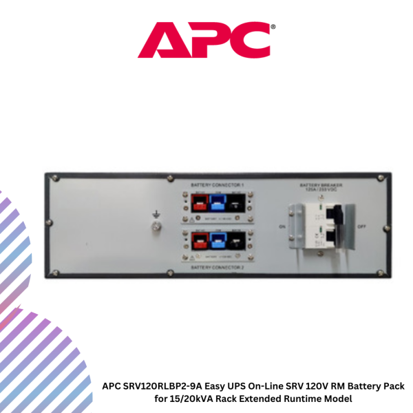 inc-21-42.png APC SRV120RLBP2-9A Easy UPS On-Line SRV 120V RM Battery Pack for 15/20kVA Rack Extended Runtime Model