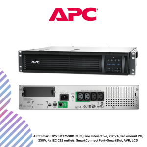 inc-21-5-2.png APC Smart-UPS SMT750RMI2UC, Line Interactive, 750VA, Rackmount 2U, 230V, 4x IEC C13 outlets, SmartConnect Port+SmartSlot, AVR, LCD