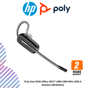 Poly Savi 8240 Office DECT 1880-1900 MHz USB-A Headset (8D3H4AA)
