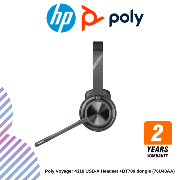 Poly Voyager 4310 USB-A Headset +BT700 dongle (76U48AA)