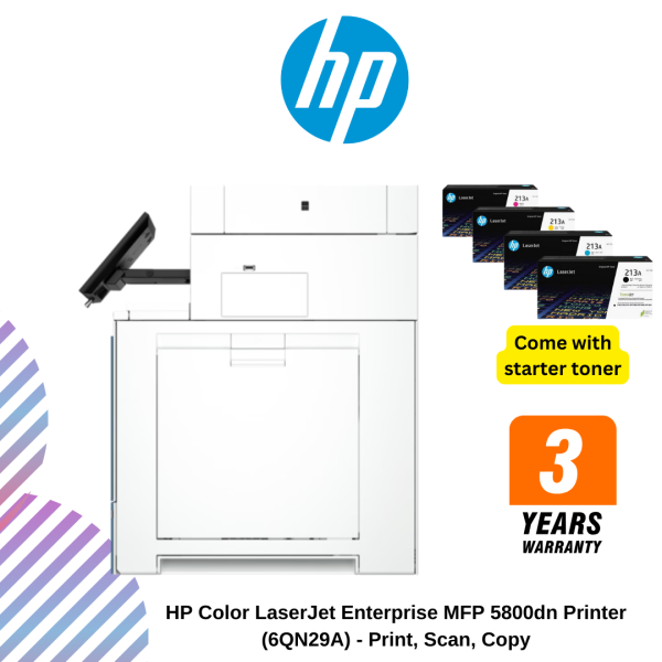 HP Color LaserJet Enterprise MFP 5800dn Printer  (6QN29A) - Print, Scan, Copy