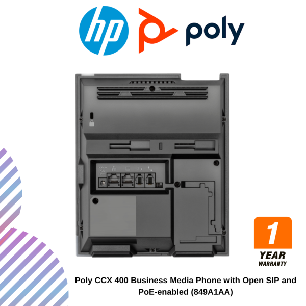 Poly CCX 400 Business Media Phone with Open SIP and PoE-enabled (849A1AA)