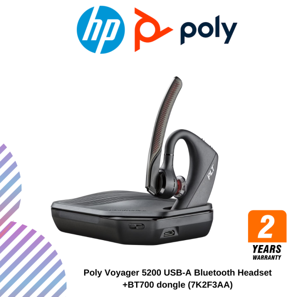 Poly Voyager 5200 USB-A Bluetooth Headset +BT700 dongle (7K2F3AA)