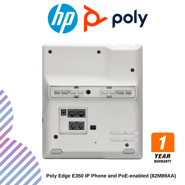 Poly Edge E350 IP Phone and PoE-enabled (82M89AA)