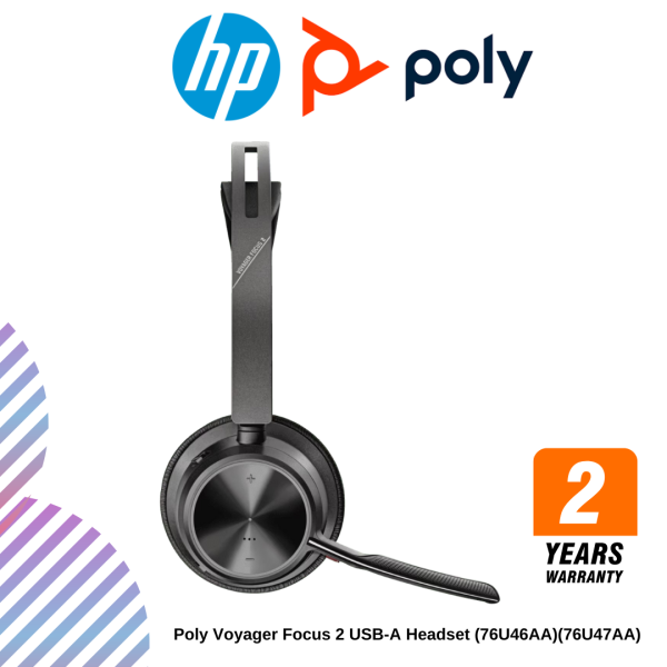 Poly Voyager Focus 2 USB-A / USB-C Headset (76U46AA)(76U47AA)