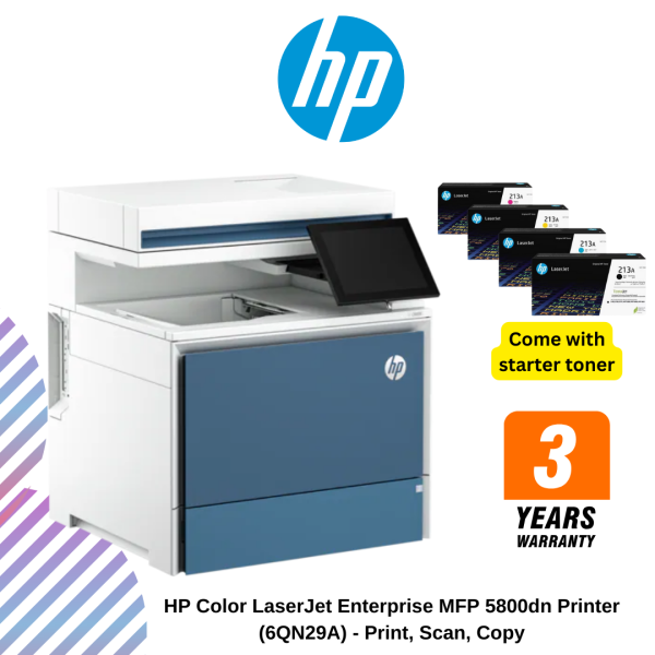 HP Color LaserJet Enterprise MFP 5800dn Printer  (6QN29A) - Print, Scan, Copy