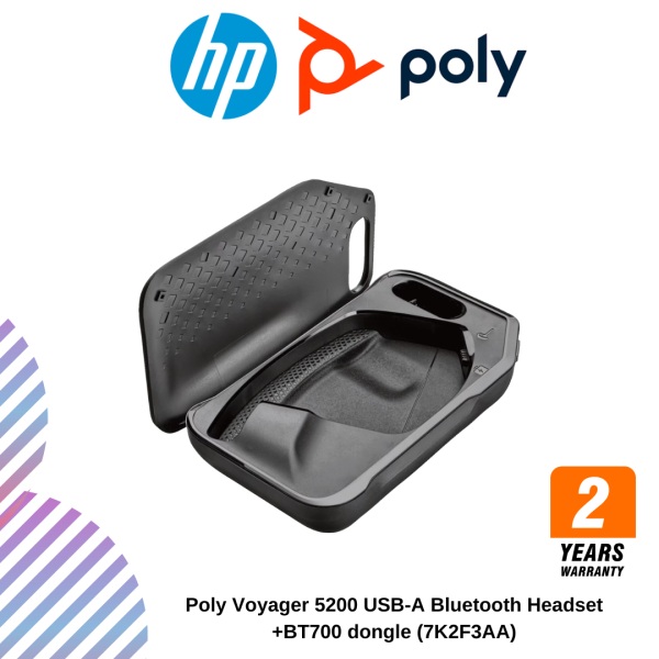 Poly Voyager 5200 USB-A Bluetooth Headset +BT700 dongle (7K2F3AA)