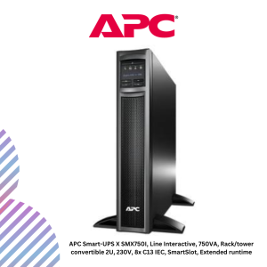 inc-6-5.png APC Smart-UPS X SMX750I, Line Interactive, 750VA, Rack/tower convertible 2U, 230V, 8x C13 IEC, SmartSlot, Extended runtime