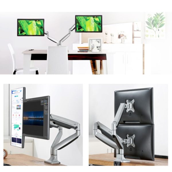 Brateck LDT10-C024 13-32 inch Dual LCD Monitor Desk Mount Stand ( LDT10-C024 ）