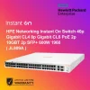 HPE Networking Instant On Switch 40p Gigabit CL4 8p Gigabit CL6 PoE 2p 10GBT 2p SFP+ 600W 1960 ( JL809A )