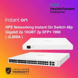 HPE Networking Instant On Switch 48p Gigabit 2p 10GBT 2p SFP+ 1960 ( JL808A )
