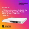 HPE Networking Instant On Switch 20p Gigabit CL4 4p Gigabit CL6 PoE 2p 10GBT 2p SFP+ 370W 1960 ( JL807A )