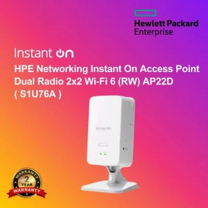 HPE Networking Instant On Access Point Dual Radio 2x2 Wi‑Fi 6 (RW) AP22D ( S1U76A )