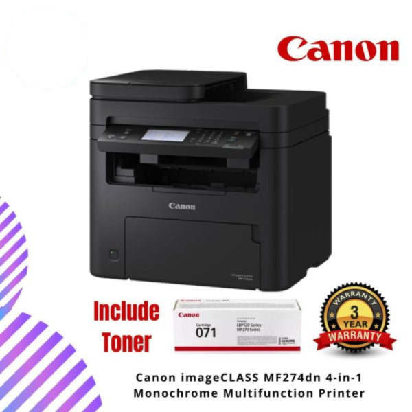 Canon imageCLASS MF274dn 4-in-1 Monochrome Multifunction Printer  - Print, Scan, Copy, Fax