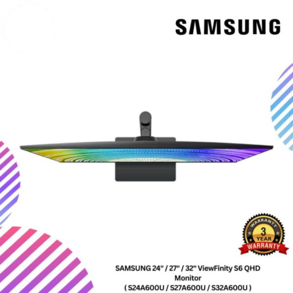 SAMSUNG 24" / 27" / 32" ViewFinity S6 QHD Monitor ( S24A600U / S27A600U / S32A600U )