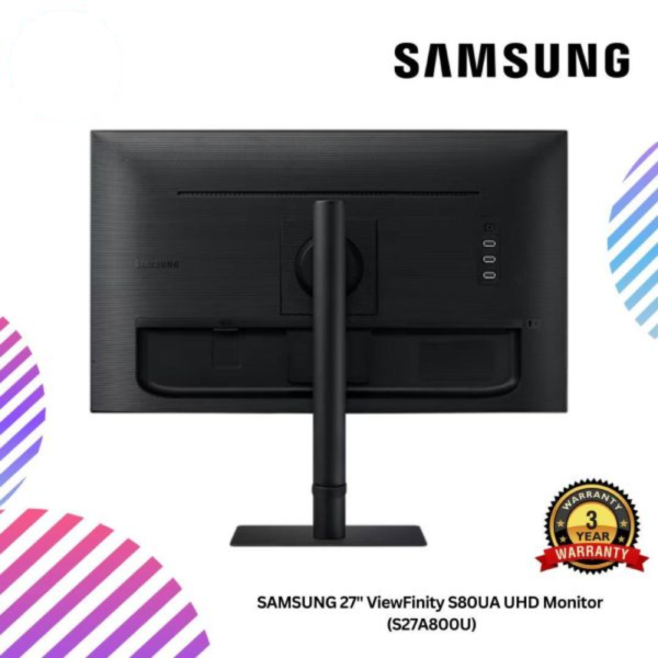 SAMSUNG 27" ViewFinity S80UA UHD Monitor  (S27A800U)