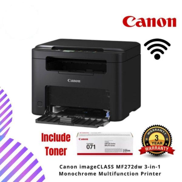 Canon imageCLASS MF272dw 3-in-1 Monochrome Multifunction Printer