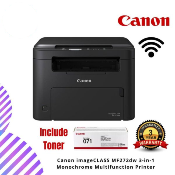 Canon imageCLASS MF272dw 3-in-1 Monochrome Multifunction Printer