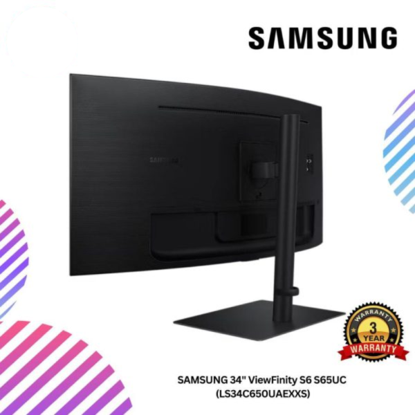 SAMSUNG 34" ViewFinity S6 S65UC Monitor (LS34C650UAEXXS)
