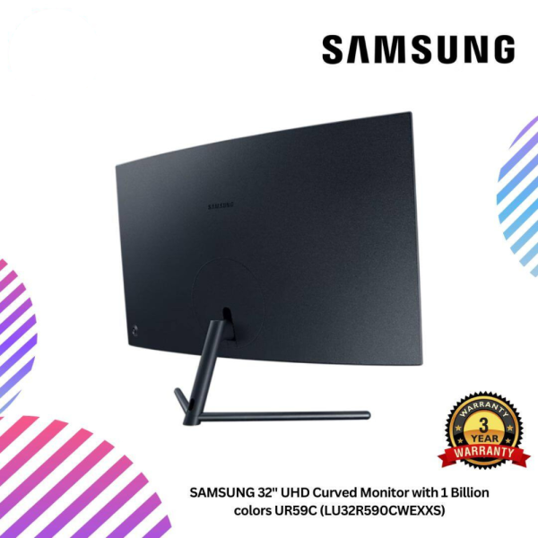SAMSUNG 32" UHD Curved Monitor with 1 Billion colors UR59C (LU32R590CWEXXS)