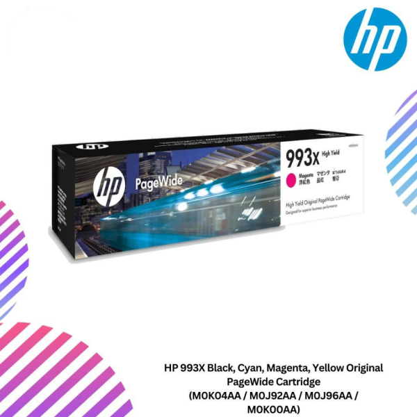 online-2024-12-14T110124.645.png HP 993X Black, Cyan, Magenta, Yellow Original PageWide Cartridge (M0K04AA / M0J92AA / M0J96AA / M0K00AA)