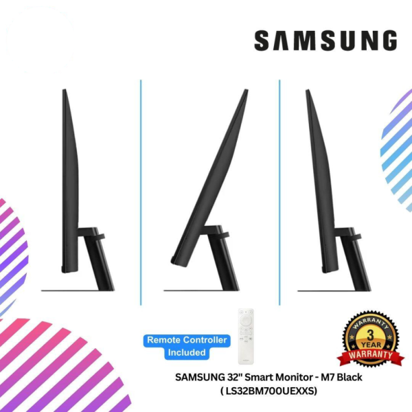 SAMSUNG 32" Smart Monitor - M7 Black (LS32BM700UEXXS)