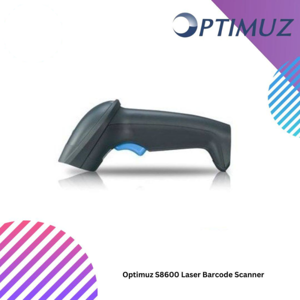 Optimuz S8600 Laser Barcode Scanner - USB