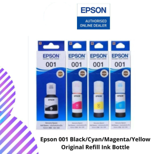 Epson 001 Black/Cyan/Magenta/Yellow Original Refill Ink Bottle