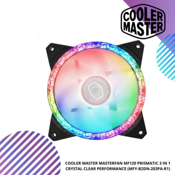 COOLER MASTER MasterFan MF120 Prismatic 3in1 Tri-Loop ARGB 120mm (MFY-B2DN-203PA-R1)