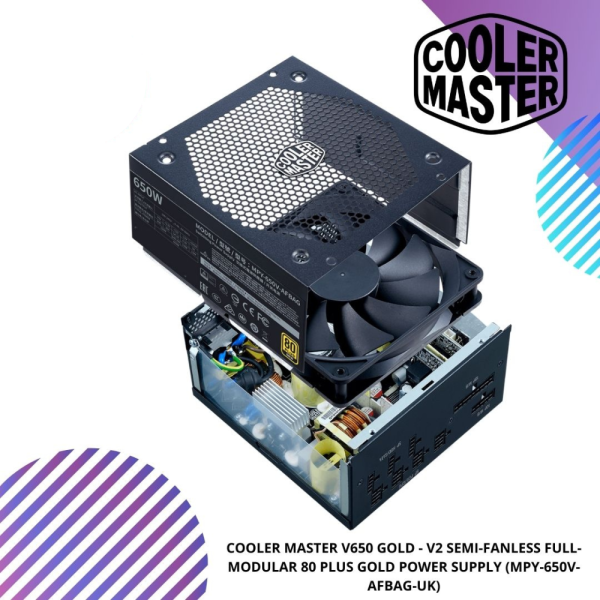 COOLER MASTER V650 GOLD - V2 SEMI-FANLESS FULL-MODULAR 80 PLUS GOLD POWER SUPPLY (MPY-650V-AFBAG-UK)