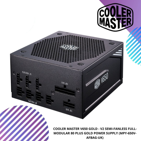 COOLER MASTER V650 GOLD - V2 SEMI-FANLESS FULL-MODULAR 80 PLUS GOLD POWER SUPPLY (MPY-650V-AFBAG-UK)