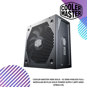 COOLER MASTER V650 GOLD - V2 SEMI-FANLESS FULL-MODULAR 80 PLUS GOLD POWER SUPPLY (MPY-650V-AFBAG-UK)