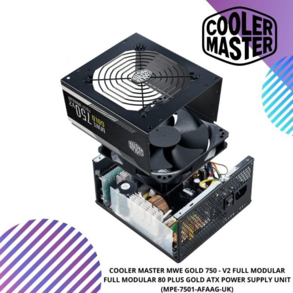COOLER MASTER MWE Gold 750 - V2 Full Modular 80 PLUS GOLD ATX PSU (MPE-7501-AFAAG-UK)