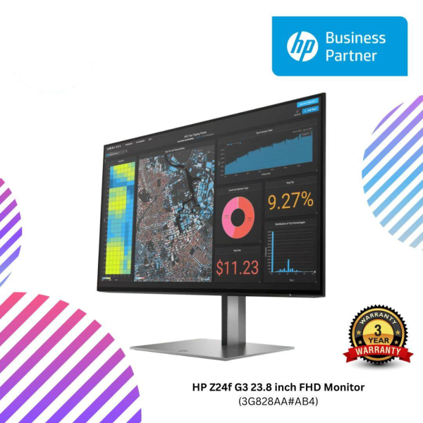 HP Z24f G3 23.8 inch FHD Monitor (3G828AA#AB4)
