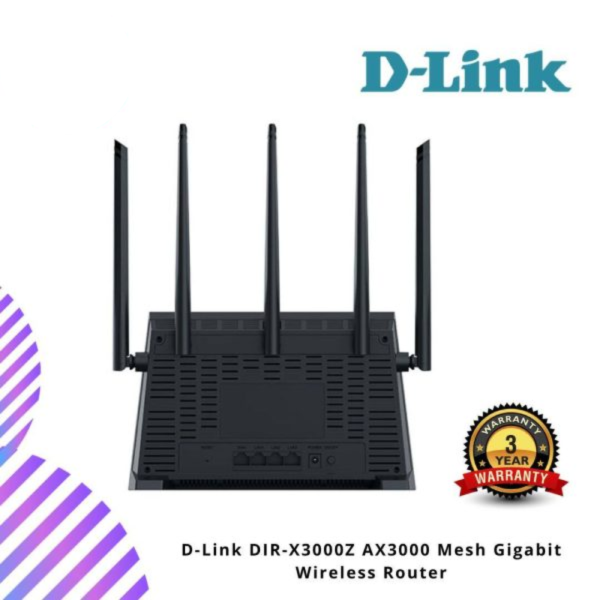 D-Link DIR-X3000Z AX3000 Mesh Gigabit Wireless Router