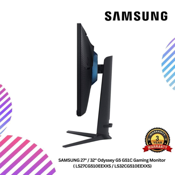 SAMSUNG 27" / 32" Odyssey G5 G51C Gaming Monitor  ( LS27CG510EEXXS / LS32CG510EEXXS)