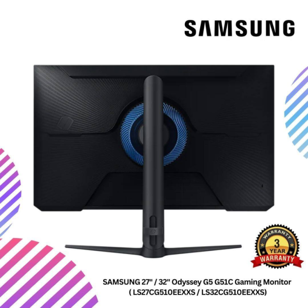 SAMSUNG 27" / 32" Odyssey G5 G51C Gaming Monitor  ( LS27CG510EEXXS / LS32CG510EEXXS)